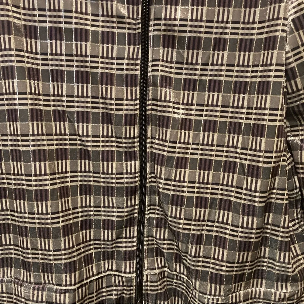 Mirror Image, Women's light weight jacket, XL, Blk/Wht stripes, NWT - Picture 4 of 6